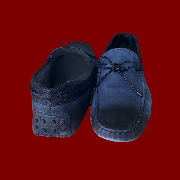 Luxe Italian Navy Suede Driving Loafers by TOD'S | Size 13.5 - Picture 6 of 9
